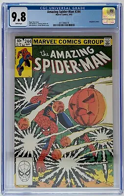 Buy Amazing Spider Man #244 Cgc 9.8 1st Cameo Appearance Of Lefty Donovan, • 99.41£
