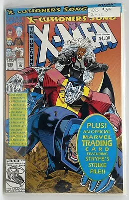 Buy UNCANNY X-MEN 295 X-Cutioners Song Part 5 Marvel Comic 1992 Sealed Card X-men 97 • 3.11£