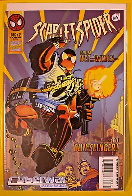 Buy Marvel Scarlet Spider #2 - 1995 Direct Edition - Cyberwar Part 3 Of 4 VG+ (Y2K) • 13.89£