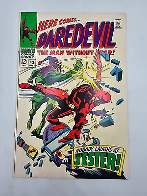 Buy Daredevil Marvel Comics # 42 1st Appearance And Origin Of Jester • 101.35£
