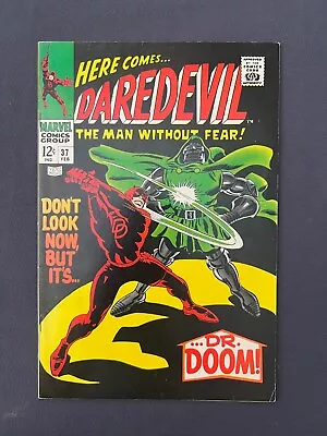 Buy Daredevil #37 (1968) - Doctor Doom Cover! Gene Colan - Stan Lee - VF- • 54.46£