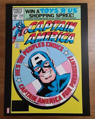 Buy Captain America 250 Cap For President Marvel Comics Poster By John Byrne • 11.65£