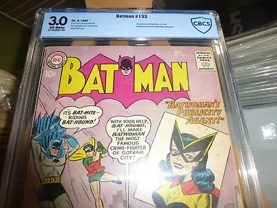 Buy Batman 133 Cbcs 3.0 Kite Man Batwoman Bat Mite/hound Not Cgc Clean Case W/mylite • 213.57£