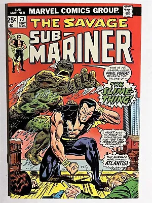 Buy Submariner #72 Marvel Comics 1974 Bronze Age Last Issue!! • 13.27£