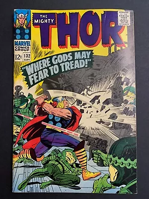 Buy Thor 132 VG-FN -- 1st App. Ego The Living Planet, Kirby 1966 • 30.29£