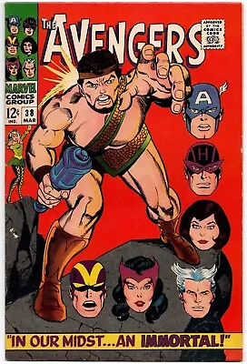 Buy The Avengers #38 Gil Kane Hercules Marvel Comics 1967 Enchantress Capt America • 27.18£