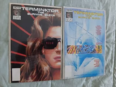 Buy Terminator - The Burning Earth Comic Books 1 And 2 • 22.51£