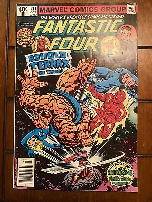 Buy Fantastic Four #211 (1979) 1st Terrax In Newsstand - Shipped In Gemini Mailer • 12.43£