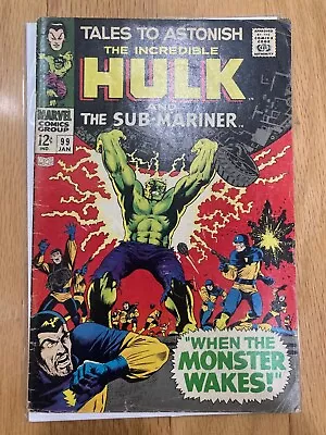 Buy TALES TO ASTONISH #99 VG/fine, Hulk, Sub-Mariner, Marvel Comics 1968 • 15.53£