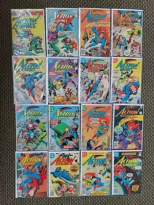 Buy Action Comics DC Comics Run Of 16 Lot Newsstand 459, 465, 467-473 ++ SUPERMAN W1 • 155.31£