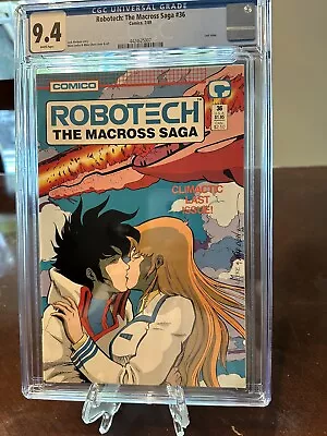 Buy Robotech: Macross 36 (1989) CGC 9.4 WP. HTF Last Issue Of Series. New Spab • 116.49£