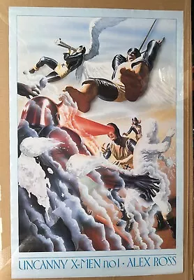 Buy UNCANNY X-MEN #1 Alex Ross Poster Marvel Comic Jack Kirby Like Art 1995 #143 XI • 27.91£