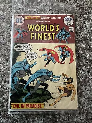 Buy 1974, Worlds Finest #222 DC 3rd Appearance Super Sons Of Superman & Batman. • 7.77£