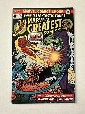 Buy Marvels Greatest Comics #58 (1975) Fantastic Four! Marvel - Vfn (8.0) • 3.95£