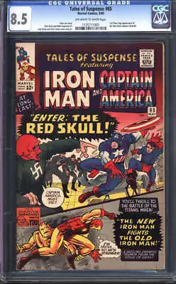 Buy Tales Of Suspense #65 Cgc 8.5 Ow/wh Pages // 1st Silver Age Appearance Red Skull • 365.01£