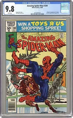 Buy Amazing Spider-Man #209N CGC 9.8 1980 4017647018 • 229.10£