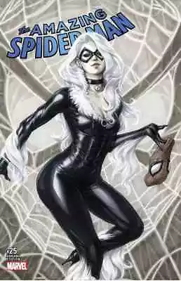 Buy Amazing Spiderman 25 Stanley Artgerm Lau Comicxposure Copic Variant Nm Black Cat • 13.23£