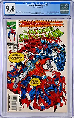 Buy Amazing Spider-Man #379 CGC 9.6 (Jul 1993, Marvel) Maximum Carnage, Cloak Shriek • 52.81£