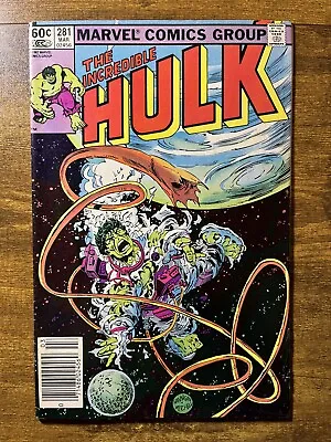 Buy The Incredible Hulk 281 Newsstand Sal Buscema Cover Marvel Comics 1983 Vintage • 4.63£