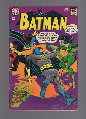 Buy Batman #197 - DC Comics 1967 - Catwoman & Batgirl Appearance - Lower Grade • 31.11£
