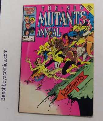 Buy New Mutants: Annual#2 (Marvel 1986) 1st App Betsy Braddock  Psylocke  Newsstand • 19.42£