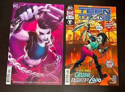 Buy TEEN TITANS #25 (DC Comics 2019) -- 1st Print + VARIANT Set -- Lobo CRUSH • 5.27£