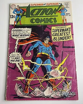 Buy Action Comics #369 Superman 1968 Dc Comics • 3.88£