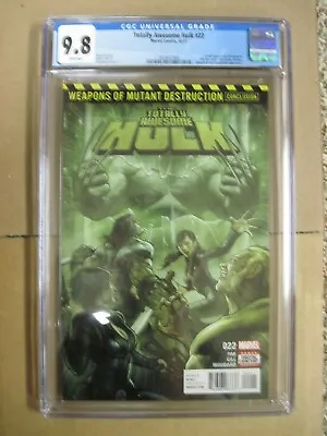 Buy Totally Awesome Hulk #22 CGC 9.8! White Pages! 1st Weapon H! Marvel • 155.31£