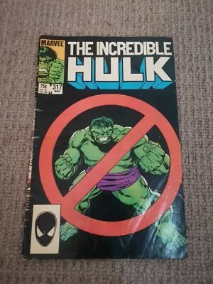 Buy Marvels The Incredible Hulk #317 1986 • 10£