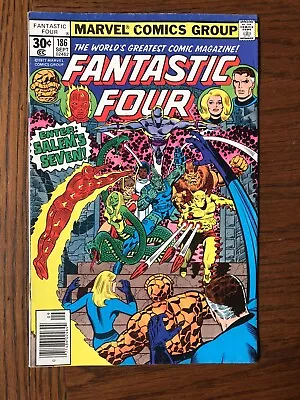 Buy Fantastic Four #186 Marvel (1977) Enter: Salems Seven! Bronze Age GEORGE PEREZ • 7.77£