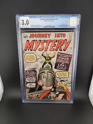 Buy ⚡️journey Into Mystery #85 (1962) - Cgc 3.0 - 1st App Of Loki! ⚡️ • 1,203.74£