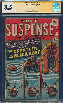 Buy Tales Of Suspense #23 1961 CGC SS 3.5 Signed Larry Lieber Bog Monster!! • 485.38£