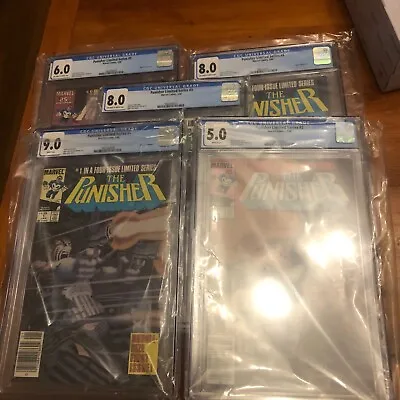 Buy Marvel 25th Anniversary Punisher Mini Series Limited Series #1-#5  Graded CGC • 349.47£