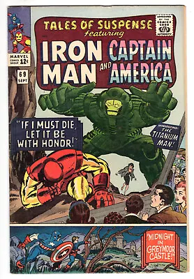 Buy Tales Of Suspense #69 Fine 6.0 Iron Man Captain America 1st Titanium Man 1965 • 31.11£