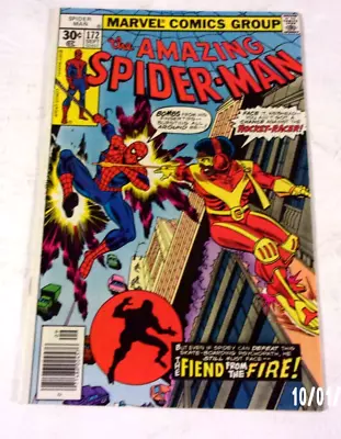 Buy Amazing Spiderman #172 Sharp Fn 1977 Rocket Racer,molten Man,liz In Jail • 13.20£