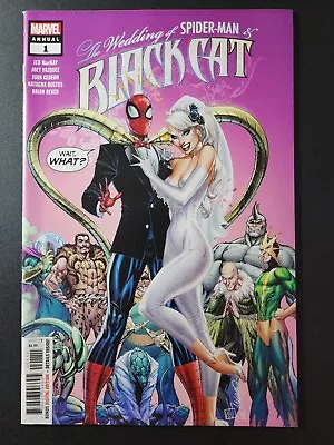 Buy Black Cat Annual #1 NM+ Marvel 2019 J Scott Campbell Cover Wedding Of Spider-Man • 12.42£