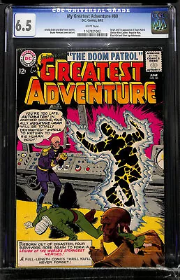 Buy My Greatest Adventure #80 CGC 6.5 DC 1963 1st Doom Patrol WHITE Pages L12 112 Cm • 1,161.03£