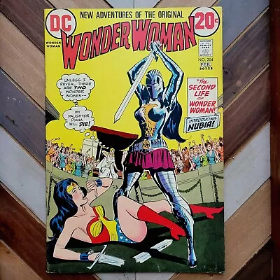 Buy WONDER WOMAN #204 FN/VG (DC 1973) KEY 1st App NUBIA Origin AMAZONS Death I-CHING • 178.60£