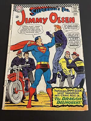 Buy Superman’s Pal Jimmy Olsen 91, Jimmy Joins The Dragons Biker Gang. Silver Age DC • 2.33£