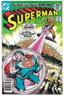 Buy Superman #308 Vf/nm 9.0 Neal Adams Cover! Nuclear! Superman! Bronze Age Dc! • 23.29£