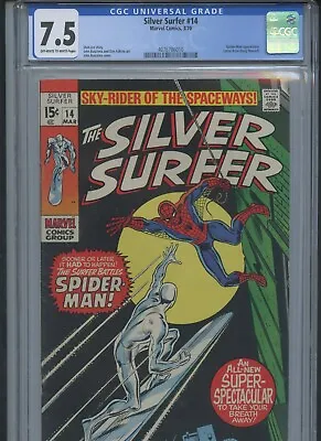 Buy Silver Surfer Vol 1 #14 1970 CGC 7.5 • 178.62£