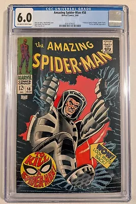 Buy Amazing Spider-Man #58 CGC 1968 John Romita Sr 1st Spider Slayer II Iconic Cover • 77.65£