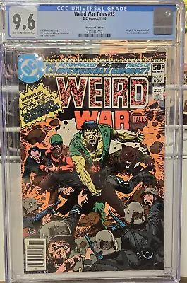 Buy Weird War Tales #93 (1980) CGC 9.6 1st App. Of The Creature Commandos • 660.11£