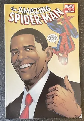 Buy Amazing Spider-Man 583, 2nd Print Variant. Obama Cover. High Grade Marvel 2008 • 3.88£