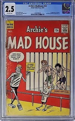 Buy Archie's Madhouse #22 CGC 2.5 1962 1st Appearance Of Sabrina Teen Age Witch! • 435.68£