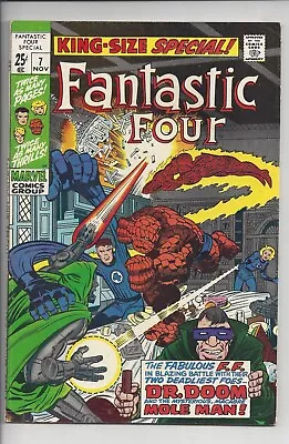 Buy Fantastic Four Annual #7 F+(7.0) 1969 - Blasting Kirby Doom Cover • 15.53£