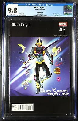 Buy Black Knight #1 CGC 9.8 WP (2016) Hip Hop Variant Cover (Marvel) • 58.25£