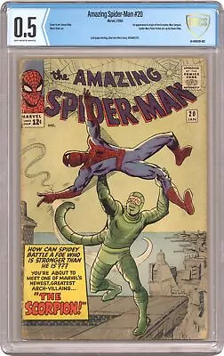 Buy Amazing Spider-Man #20 CBCS 0.5 1965 24-09D6781-002 1st App. Scorpion • 244.63£