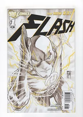 Buy Flash (DC 2011-2016 New 52) #1 Francis Manapul 1:200 B&W Sketch Variant • 46.59£