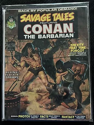 Buy Savage Tales #2 Conan The Barbarian Curtis Magazine Oct 1973 • 14£